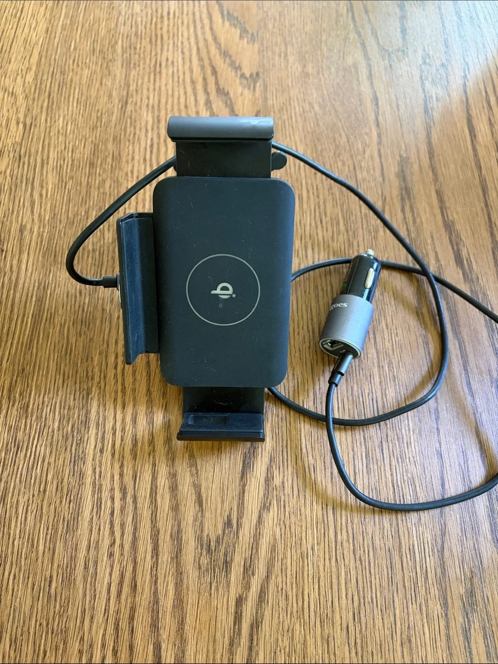 Wireless Car Phone Mount & Charger - Black